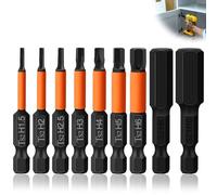 INBOLM 9 Pcs Magnetic Allen Key Drill Bit Set H1.5-H10 50mm Hex Allen Key Bit Set