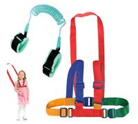 INBOLM Baby Reins Set, Baby Walking Harness for Walking 1-3 Years, 2in1 Toddler Anti Lost Safety Leash Wrist Reins, Adjustable Safety Kids Leash for Boys and Girls