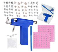 INBOLM Ear Piercing Kit,Ear Piercing Gun Kit, Nose Piercing Kit with 128 Pcs Ear Studs,Professional Piercing Kit Nose Piercing Guns,Safety Self Piercing Tool Reusabley