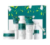 INBOLM Skin Care Sets for Women, Tea Tree Beauty Products 5 pcs Skincare for Teenage Girls Sets with Cleanser Toner Serum Essence Cream Gel Facial Care Gift Kits for Pores,Blackheads,Exfoliate