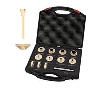 inBovoga 13 Pcs Precision Brass Router Template Bushing Guides Sets, Router Guide Bushing with Carrying Case
