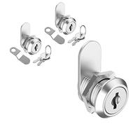 inBovoga 2 Pack Cabinet Locks with Keys, 5/8" Cam Lock Keyed Alike, Mailbox Lock Replacement Secure File Drawer Tool Box RV Door, Zinc Alloy