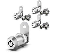 inBovoga 3 Pack Cabinet Locks with Key, 1-1/8" Cam Lock Keyed Alike, RV Locks for Storage Door RV Compartment Storage Locks, Zinc Alloy