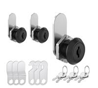 inBovoga 3 Pack Cabinet Locks with Keys, 5/8" Cam Locks Keyed Alike, Cylinder Lock RV Locks for Cabinet, Mailbox, Tool Box, RV Storage Locks Replacement, Zinc Alloy