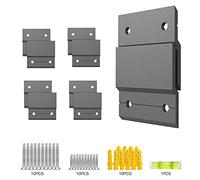inBovoga 5 Pairs French Cleat Picture Hanger, 2 Inch Premium Z Clips Picture Hanging Hardware Kit for Mounting Mirror Hanger Mirror Brackets, Photo Shelf, Art Frames, Grey
