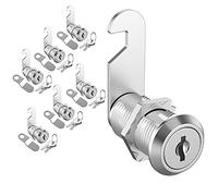 inBovoga 6 Pack Cabinet Locks with Keys, 1-1/8" Cam Lock Keyed Alike, Mailbox Lock Secure Drawer Tool Box RV Storage Door, Zinc Alloy