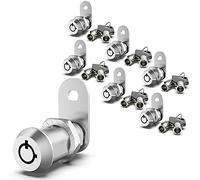 inBovoga 6 Pack Cabinet Locks with Keys, 5/8" Cam Lock, RV Compartment Storage Locks RV Locks for Storage Door Drawer Tool Box Lock, Zinc Alloy