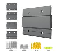 inBovoga French Cleat Picture Hanger, Premium Z Clips& Brackets Light Wall Hanging Kit, Great for Mounting Mirror Hanger, Picture Hanging, Photo Shelf, Art Frames (4" 5 Pairs)