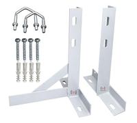 Inbrackets 12" T&K Wall Bracket, Steel, Wall or Gable End Mounting, 12 Inch t and k, Powder Coated Heavy Duty Aerial Satellite Mast Mount with V Bolts and Wall Fixings