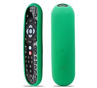 Inbrackets Case Skin for Sky Q Remote - Shockproof Cover Case Skin for Latest Sky Q Remote Control EC202 - Premium Durable Silicone Honeycomb Texture (Green)