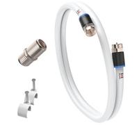 Inbrackets Coax Cable Lead Extension Kit For Virgin Media Tv Broadband Tivo And Superhub - 10 Metres