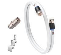 Inbrackets Coax Cable Lead Extension Kit For Virgin Media Tv Broadband Tivo And Superhub - 15 Metres