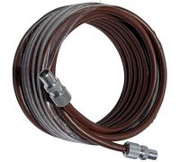 Inbrackets Tv Aerial Coax Cable RF Lead Male Plug to Plug with Coupler (Brown, 2 metres)
