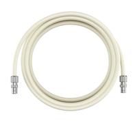 Inbrackets Tv Aerial Coax Cable RF Lead Male Plug to Plug with Coupler (White, 1 Metre)