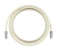 Inbrackets Tv Aerial Coax Cable RF Lead Male Plug to Plug with Coupler (White, 3 metres)