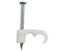 Inbrackets Twin Satellite Cable Clips For Sky Cable Ct63 Wf65 Shotgun Double (Pack Of 50)