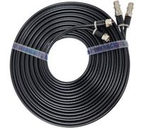 Inbrackets Twin Satellite Shotgun Coax Cable Extension Kit With Pre Fitted Professional Compression F Connectors For Sky Q Freesat 14 Metres