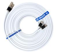 Inbrackets Twin Satellite Shotgun Coax Cable Extension Kit With Pre Fitted Professional Compression F Connectors For Sky Q Freesat 18 Metres