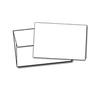 Inc.™ Brand Desktop Publishing Supplies 40 Blank White Greeting Cards & Envelopes - Half Fold to 5 1/2" x 8 1/2", Compatible with Inkjet & Laser Printers, Home Occasion