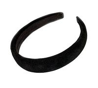 Inca Black Padded Velvet Alice Hair Band Headband 2.5cm