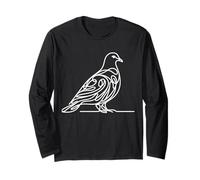 Inca Dove Line Art Birdwatcher Long Sleeve T-Shirt