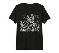 Inca Dove Line Art Birdwatcher Premium T-Shirt