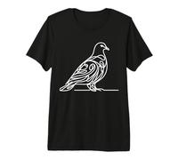 Inca Dove Line Art Birdwatcher Premium T-Shirt