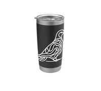 Inca Dove Line Art Birdwatcher Stainless Steel Insulated Tumbler