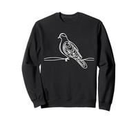 Inca Dove Line Art Birdwatcher Sweatshirt