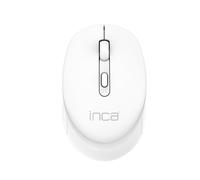 INCA IWM-243RB Wireless Mouse - Candy Design, Silent Click, 2.4GHz USB Mouse, 1600 DPI, Lightweight & Compact, for Laptop/PC - White