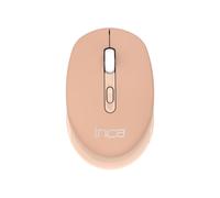 INCA IWM-243RH Wireless Mouse 2.4 GHz Nano USB, Quiet Clicks, Ergonomic Optical Mouse with Adjustable 800-1600 DPI, Auto Sleep Mode, for Laptop, PC, Mac OS (Cream)