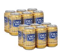 Inca Kola Golden Carbonated Beverage Soda - la kola dorada - 12 oz cans - 12pk