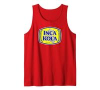 Inca Kola T-Shirt Peru Kola Flavor Gum Drink Soda Tank Top, Men, Red, X-Large