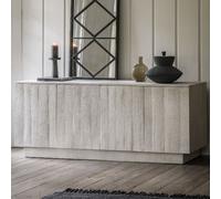 inca mango wood sidebaord with 4 doors in whitewash