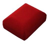 Inca Red Velvet Flock Jewellery Gift Box - Necklace Pendant Earring 7.5cm x 6cm