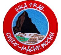 Inca Trail Cusco Machu Picchu Peru Patch Embroidered Iron-on/Sew-on Badge (3.5 Inch) Travel Souvenir Emblem Gift Patches