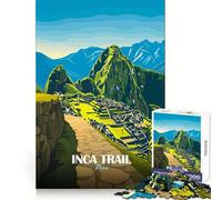 Inca Trail Peru Travel Poster Jigsaw Puzzles for Adults 1000 Piece Memory Boost Peaceful Hobby Festive Present size 50x75cm