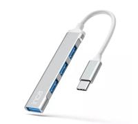 inca USB C Hub, IUSB-04TX 4-Port USB 3.0 with 5Gbps USB Splitter, USB-C Hub Docking Station with 1 x USB 3.0 and 3 x USB 2.0 for MacBook, Dell, Thinkpad Aluminium Housing