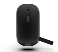 İnca Wireless Mouse, Bluetooth Wireless Mouse IWM-242S, Three Mode 1. Bluetooth 5.4 + 2. Bluetooth 5.4 + 2.4G Wireless Optical Mouse, 800/1200/1600 DPI Ergonomic Quiet Mouse for Laptop, Mac, PC (Black