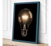 Incandescent Light Modern Canvas Wall Art Print 18x12 Inch (46 x 30 cm)