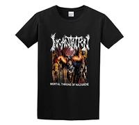 Incantation Mortal Throne of Nazarene Unisex 100% Cotton Short-Sleeve T-Shirts Black S