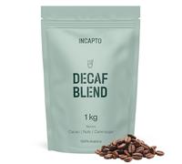 Incapto Specialty Decaf Whole Bean Coffee 1kg | Selection of 100% Arabica Beans from Brazil | Swiss Water Process - Natural Water-Based Decaffeination | Decaf