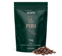 Incapto Specialty Whole Bean Coffee 1kg | Origin: Peru | 100% Arabica | Specialty Coffee 84.75 SCA Points | Natural and Artisan Roast | Cajamarca Farm, Cenfrocafé