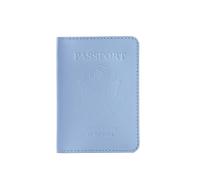 INCARNE Genuine Leather US Passport Holder - Passport Wallet - Passport Case with Card Slots & Note Compartment, Vintage Red, Classic Light Blue, Standard passport fit, Patriotic Usa