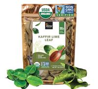 INCAS 100% USDA Organic Kaffir Lime Leaves 15g DIRECT FROM SOURCE Thailand Non GMO Verified Original Authentic Taste Whole Uncrumpled Leaves Key Ingredient in Thai Cuisine