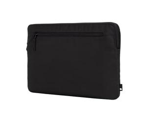 Incase Compact Laptop Sleeve with Flight Nylon - 13-inch MacBook/Laptop & iPad/Tablet Sleeve - Faux Fur Lining, Lightweight, Durable, Weather Resistant, Slip Pocket for Accessories (Black)