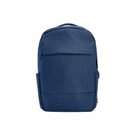 Incase Crosstown Navy Backpack 20L - Durable Backpack Work, Travel & Daily Use - Faux Fur laptop pocket. External Zippered Pocket, Water Bottle Slips & Travel Pass-Through