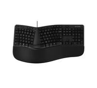 Incase Ergonomic Keyboard - Designed by Microsoft - EN-UK Layout, Split Keyset, Cushioned Palm Rest, Shortcut Keys, Numeric Keypad, Comfortable Typing, Compatible with Windows 11/10 - Black