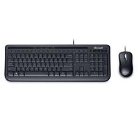 Incase Designed by Microsoft Wired Desktop 600 Keyboard and Mouse Set, USB, German QWERTZ Layout, Black (APB-00008)