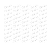 incaton 50Pcs Clear Nose Studs 20G Nose Bone Pin Retainer 1.5/2/2.5/3mm Ball Nose Rings for Nose Piercing Jewellery